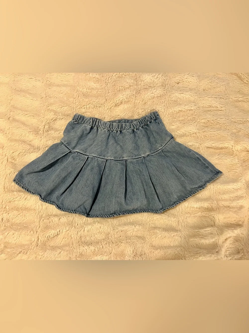 Old Navy Denim Pleated Jean Skirt Girls’ Size Large (10-12)